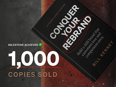 Conquer Your Rebrand: 1K Copies Sold! bill kenney brand book brand identity branding conquer your rebrand focus lab identity design rebrand rebrand process