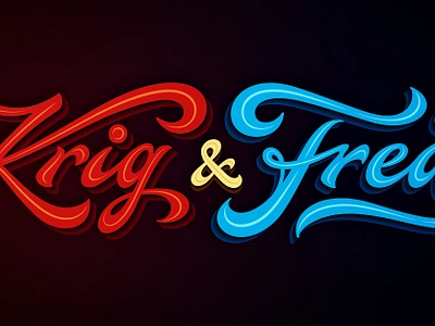 Krig & Fred (War & Peace) coffee made me do it fred hand drawn historiepodden krig lettering logo peace podcast poster script show simon ålander swashes typography war wordmark