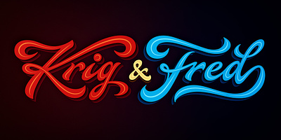 Krig & Fred (War & Peace) coffee made me do it fred hand drawn historiepodden krig lettering logo peace podcast poster script show simon ålander swashes typography war wordmark