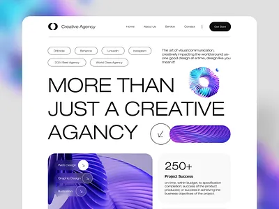 Creative Agency Landing Page 🚀 agency agency landing page business clean creative creative agency creative agency landing page creative agency website design digital agency landing page marketing startup ui ui design visual web web design website website design