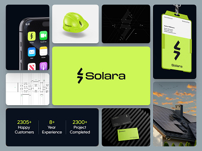 Solara | Renewable Energy Solution brand identity branding logo