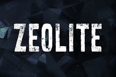 Zeolite font grungy logo textured typeface