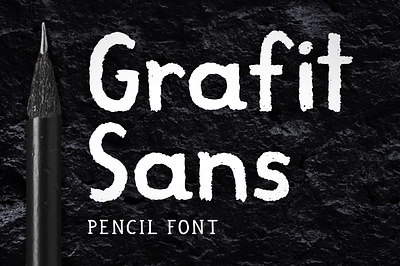 Grafit Sans font hand drawn handmade typeface