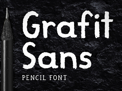 Grafit Sans font hand drawn handmade typeface