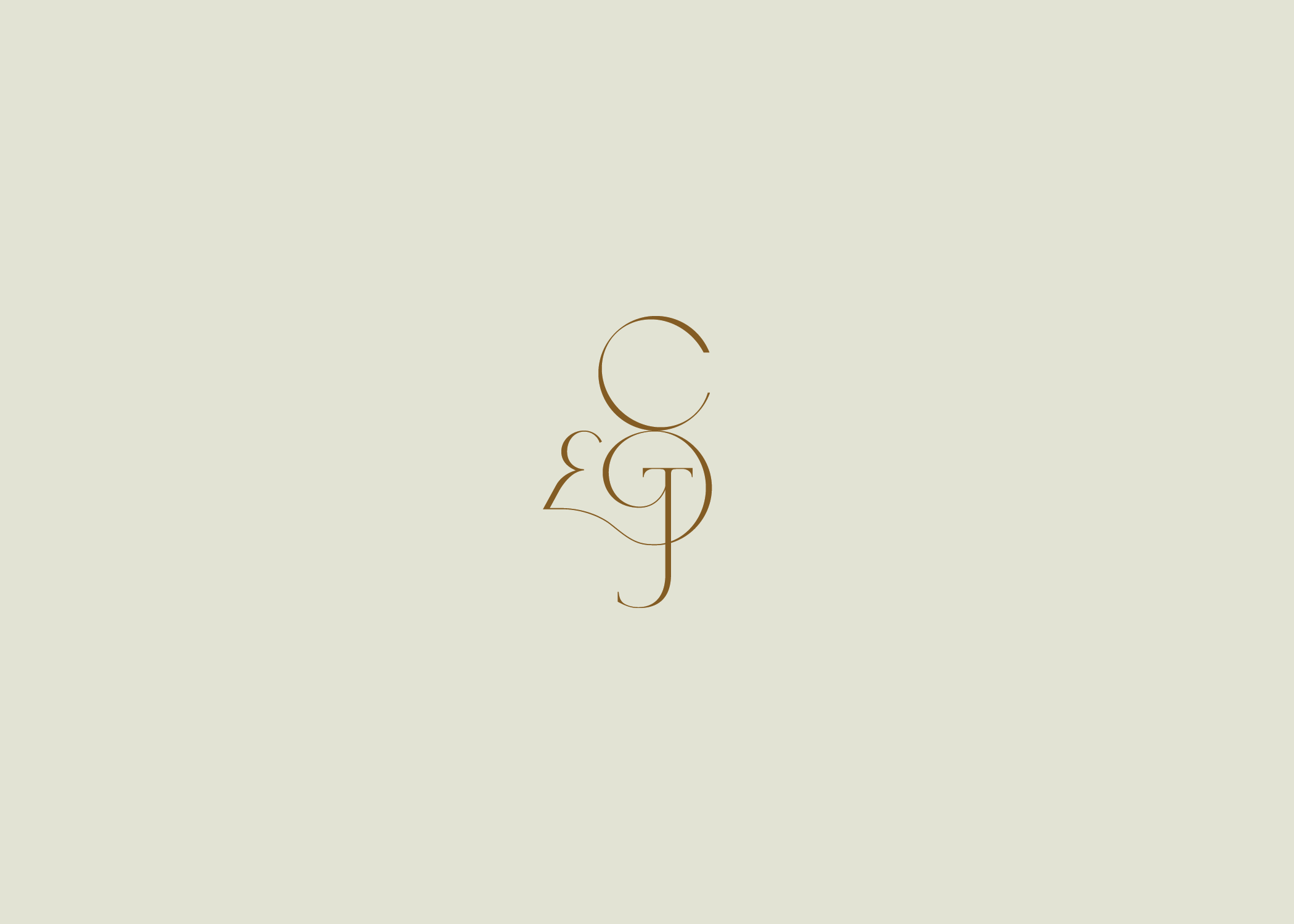 C&J Monogram cj elegant monogram typography wedding