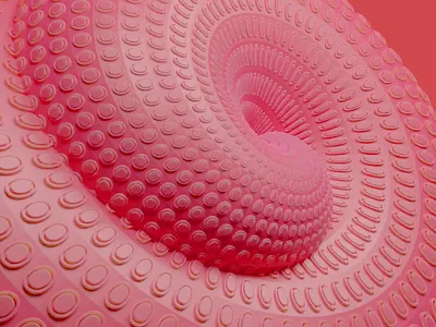 Hypnotic spiral 3d animation blender motion graphics ui