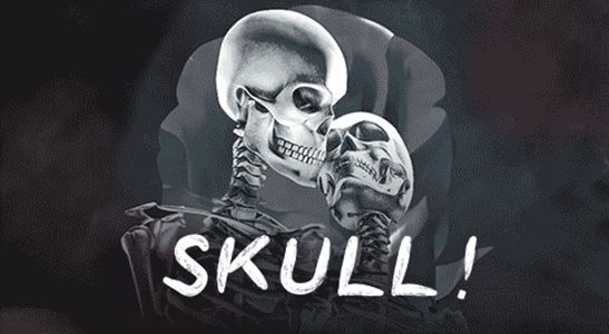 Skull love horrible romantic skull