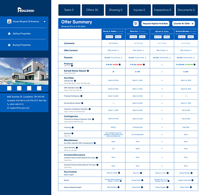 Comparison Page - Real Estate comparison page real estate ui