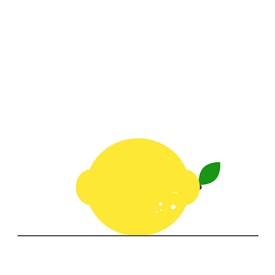 A lemon jelly animation illustration