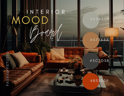 Interior mood board 3d branding design graphic design illustration rendering retouch