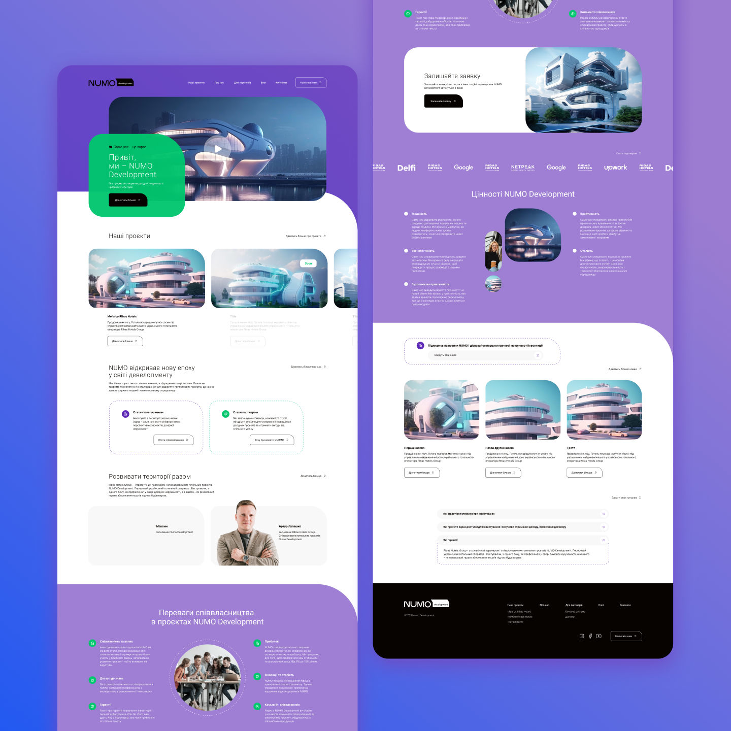 Numo graphic design ui web design