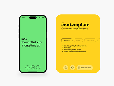 Better Dictionary: A Modern & Minimalist Dictionary App anki anki flashcards app design clean dictionary dictionary app flashcard flashcard app language app language flashcard learning app learning flashcard minimal ui minimalist minimalist app vibrant vocabulary app