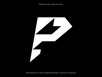 Lettermark P Lightning Logo 3d animation app art branding design graphic design illustration logo ui