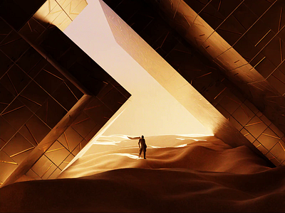 DUNE 3d animation arrakis atreides blender c4d cinema desert dune graphic design motion graphics movie