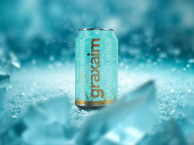 Frozen Drink Can Mockup. Beer/Soda. 3d beer beer can mockup beverages can mock up can mockup embalagem frozen ice layered mock up mockup package package branding mockups packaging photoealistic psd psd mockup soda bier ui