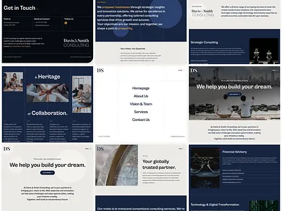 DS Consulting - Framer Template animation consulting design framer motion design service business template ui visual design webdesign website