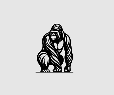 Mountain Gorilla Vintage Logo beast
