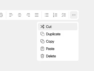 Menu✨ design designlearning figma menu productdesign saas texteditor ui ux