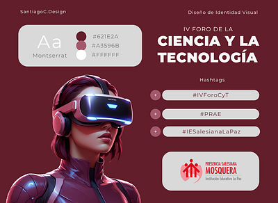Science and Technology Congress Visual Identity 3d branding graphic design