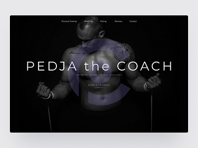 Personal Coach - Fitness Website clean coach fitness landing page modern personal coach premium responsive trainer ui design user experience user interface ux design web web design web designer webpage website website design website designer