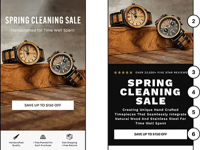 Original Grain Watches | CRO accessories conversion rate optimization cro fashion grain steel ui ux watches web design website wood