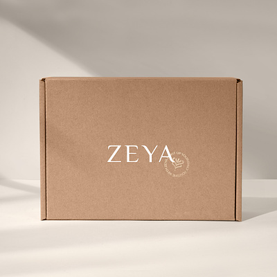 ZEYA Brand Identity And Packaging box design brand identity branding branding design cosmetics packaging graphicdesign logo logo design logos logotype package design packaging design skincare packaging
