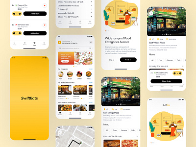 SwiftEats - Food App animation graphic design logo ui