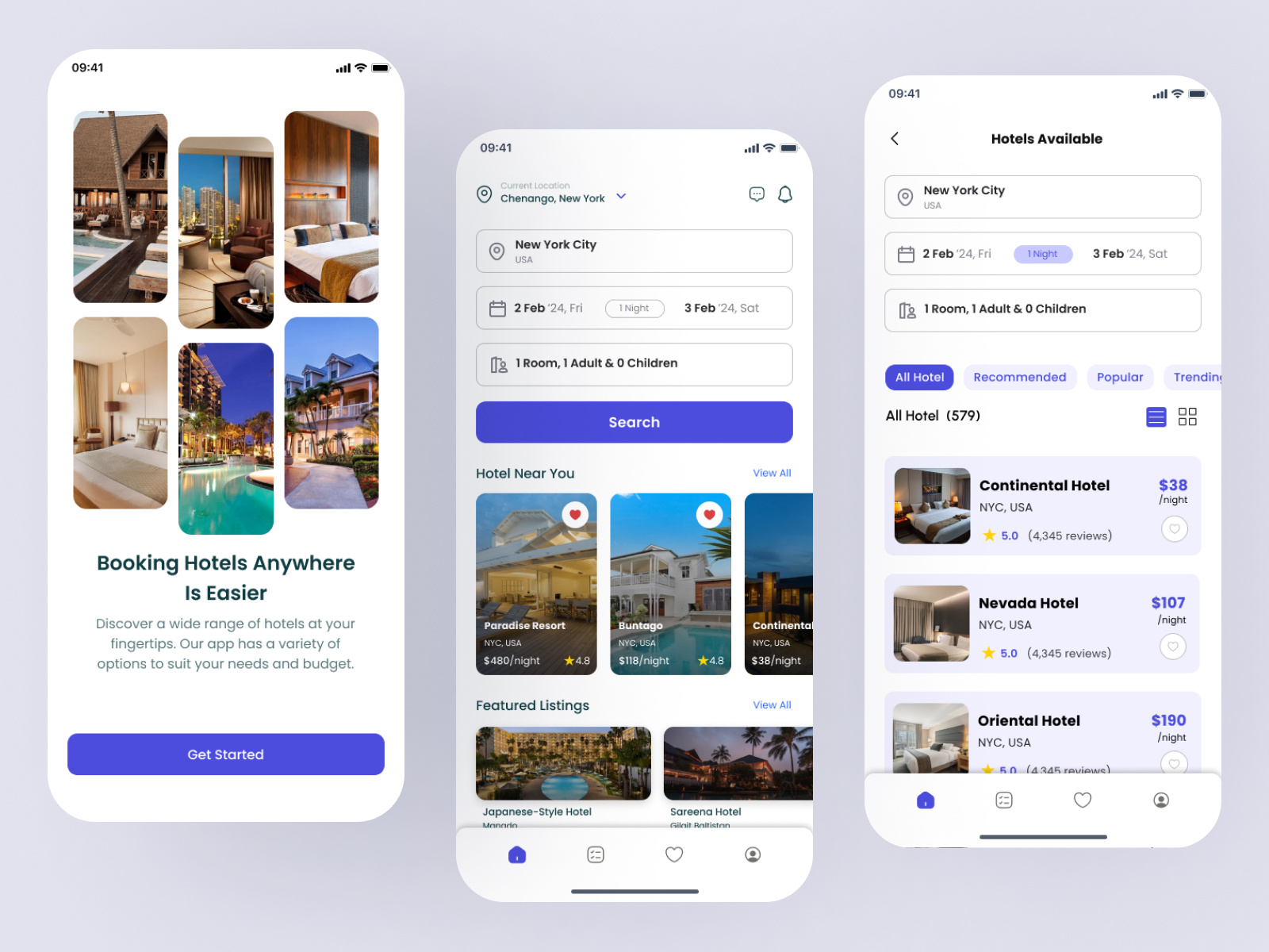 Mystay - Hotel Booking App by DevRiser on Dribbble