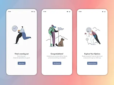 🛍 Animated E-commerce Experience: Mobile App Mockups app branding design illustration typography ui ux vector