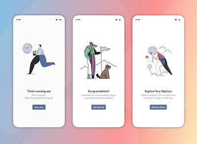 🛍 Animated E-commerce Experience: Mobile App Mockups app branding design illustration typography ui ux vector