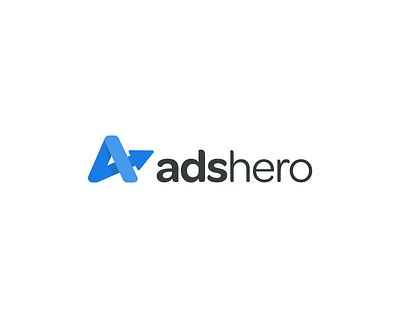 adshero - logo design ads advertising app branding campaign design e commerce logo retail media shop