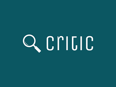 Critic Logo Design brand branding business concept graphic design graphic designer logo logo design logo designer