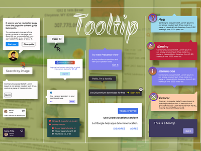 Various Types of Tooltip app design minimal design tooltip tooltip design ui ui component user interface ux webdesign website