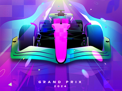 F1 Miami Grand Prix cars design formula one illustration miami motosports racing