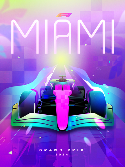 F1 Miami Grand Prix cars design formula one illustration miami motosports racing