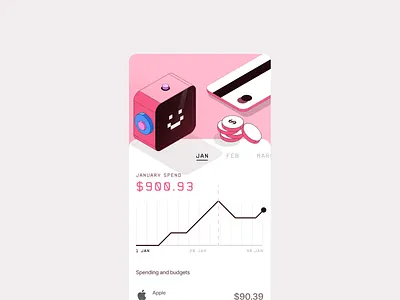 Wallet App app branding color design illustration iphone logo page ui web