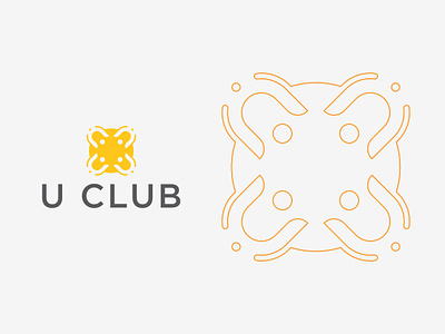 U Club club logo corporate logo creative logo logo concept logo design management logo meeting logo professional logo