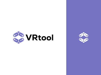 VRtool Logo brand branding design graphic design illustration logo logo design minimal modern tool v logo vr