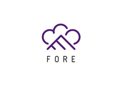 FORE Final Logo cloud code computer design fore hosting logo platform resilient stacked tech