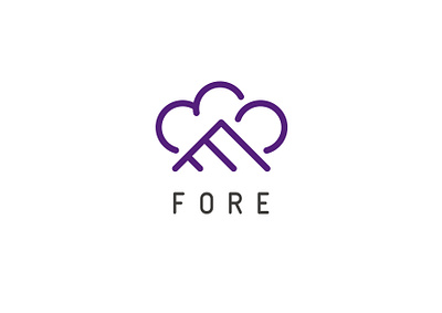 FORE Final Logo cloud code computer design fore hosting logo platform resilient stacked tech
