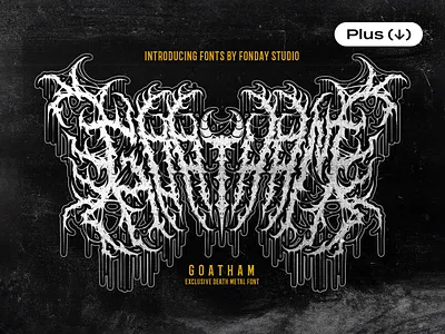Goatham Death Metal Font death deathmetal design download font grindcore grunge halloween hardcore heavy horror metal music pixelbuddha rock scary spooky tattoo typeface typography