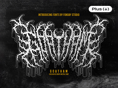 Goatham Death Metal Font death deathmetal design download font grindcore grunge halloween hardcore heavy horror metal music pixelbuddha rock scary spooky tattoo typeface typography