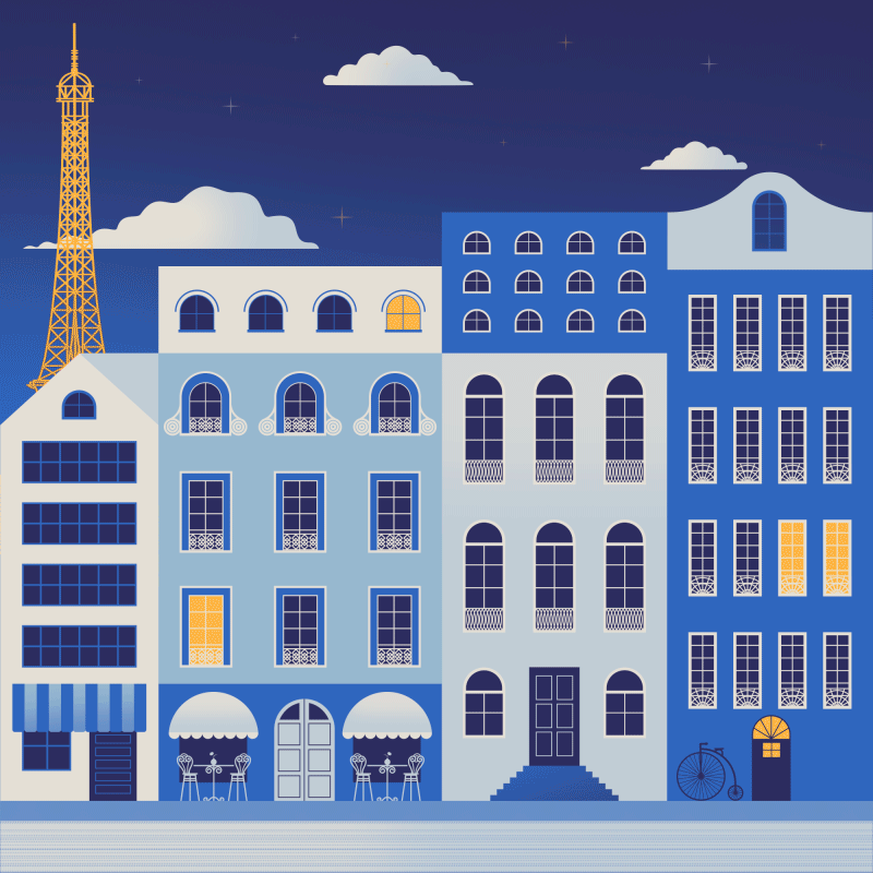 Paris by Kato Trofimova on Dribbble