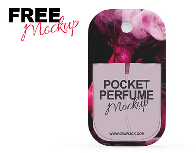 Pocket Perfume Mockup free mockups freebies sanitizer