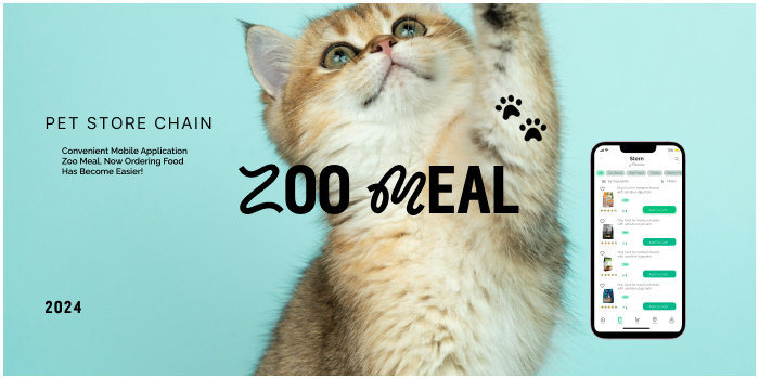 Example of Zoo Meal - Pet Shop Chain 2021. UX/UI Design