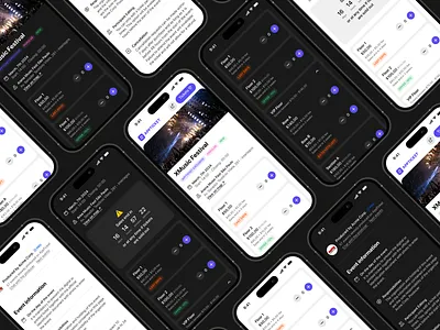 New AppTicket events mobile website app clean design events minimal mobile ticket ui ux