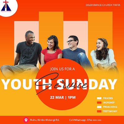 Youth church poster design branding graphic design ui