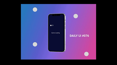 Daily UI #076- Loading Page app branding design ui ux