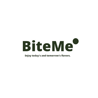 BiteMe logo graphic design logo