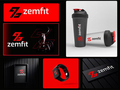 zemfit is a gym/fitness company logo design. branding custom logo designer fit logo fitness logo design graphic design gym logo gymfitness company logo design. healthy logo helth logo logo logo design logo designer logos